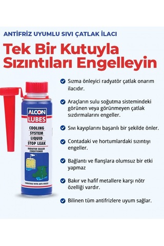 Alcon Antifriz Uyumlu Sivi Çatlak Ilaci 300 Ml