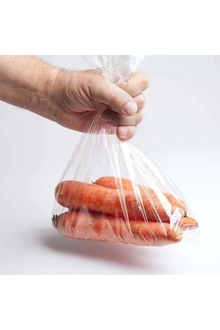 Naylon Torba 25x40cm Üçlük Şeffaf Şeker Bakliyat Bakkaliye Torbası/dolap Poşeti Kalın 1kg