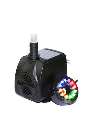 Vkemall 15w Akvaryum/sadaka Su Pompası Led Işık, 1000l/h, Ip68 Su Geçirmez, 220-240v Avrupa Standartı