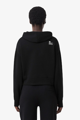 Lacoste Womens Relaxed Fit Sweatshirt Rahat Kesim Kapüşonlu Kadın Sweatshirt Siyah