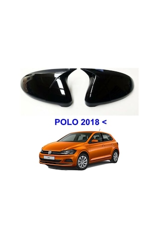 Volkswagen Polo 2017 Sonrası Batman Yarasa Ayna Kapağı parlak Siyah