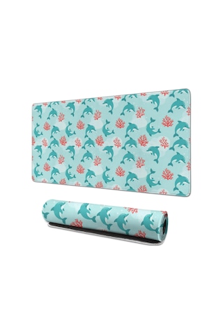 Dolphin Büyük Oyun Mouse Pad 31.5x15.7 Inch,masaüstü, Dizüstü Ve Kablosuz Fare İçin-a5