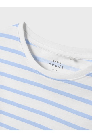 Name It Nkfvitanni Ss Short Rlx Top Unisex Çocuk T-shirt 13241646 Mavi