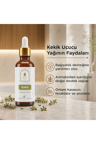 %100 Saf Kekik Uçucu Yağı 10 Ml - Yüksek Karvakrol Oranlı Aromaterapi Ve Bakım Yağı 10 ML