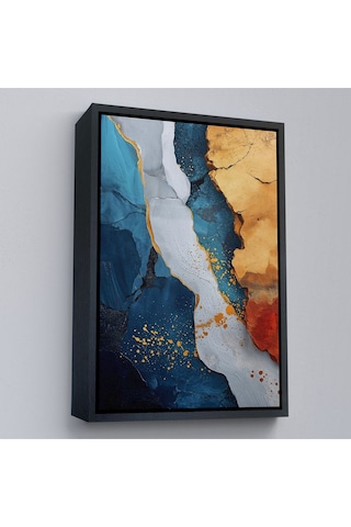 Miyrem^ Canvas Serie Mermer Desenli Soyut Tablo-7576