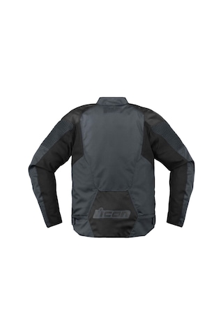 Icon Overlord 3 Korumalı Motosiklet Montu Siyah Koyu Gri