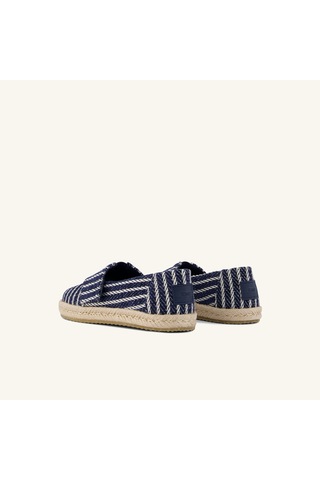 10023199 Navy Espadril Erkek Çocuk 10023199 Toms Dıana Alpargata Rope 2.0 Navy Nautical Stripe