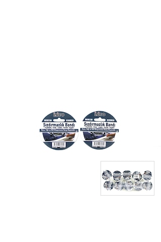 Lunaev 10 Adet 38mmx3mt Su Sızdırmaz Bant Beyaz Yapıştırıcı Ve Bantlar