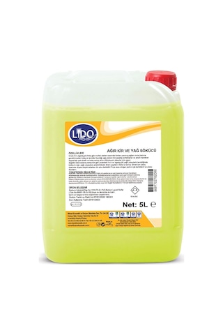 Lido Ağır Kir Ve Yağ Sökücü 5 Kg Tekli Lido Ağır Kir Ve Yağ Sökücü 5 Kg Tekli