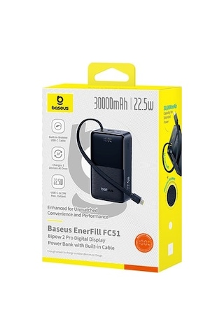 30.000 Mah 22.5w Güç Kapasitesine Sahip Taşınabilir Powerbank