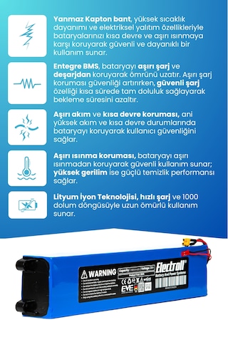Rks A3 Uyumlu Batarya 36v 7.800mah Elektrikli Scooter Bataryası
