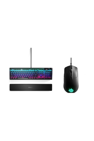 Steelseries Apex 5 RGB Kablolu Q Oyuncu Klavye + Rival 3 Kablolu RGB Oyuncu Mouse