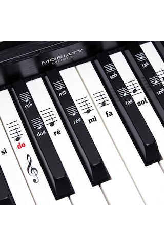 Piyano Müzik Çıkartmaları + 49 - 61 - 76 - 88 Tuşlu Klavye + Komple