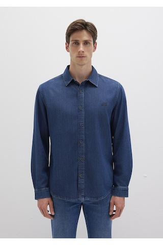 Mavi - Roy Lux Black Koyu Indigo Mavisi Jean Gömlek 0210496-90767 Koyu Mavi