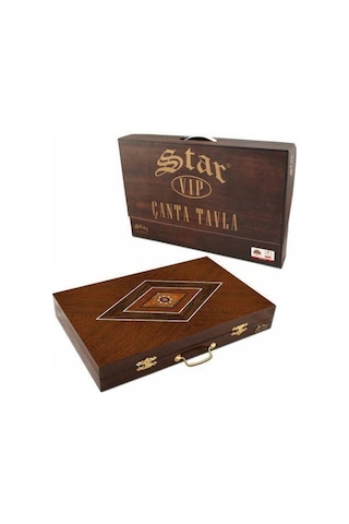 Star Vip Çanta Tavla Pul Hazneli Tavla Seti