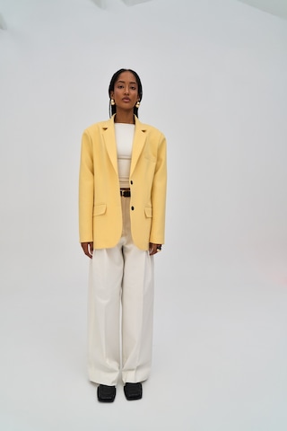 Mai Studios Co. Emma Dikiş Detaylı Sarı Blazer Sarı
