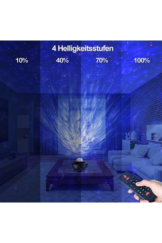 Dubistda Yıldızlı Gökyüzü Projektörü Led Galaxy Light, Yıldızlı Projektör Işığı, Bulutlar Ve Yıldızla