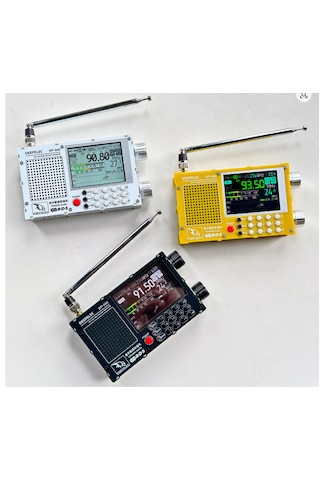 Dp-666 Deepelec Tef6686 Radyo Yüksek Hassasiyet Tam Bant Fm Am Lw Mw Sw Kısa Dalga Esp32 Rds 2,8 İnç Ips Lcd