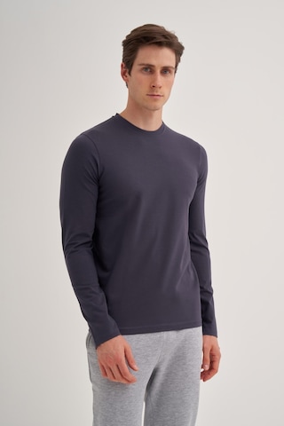 Cazador 56060 Erkek Bisiklet Yaka Sweatshirt Antrasit