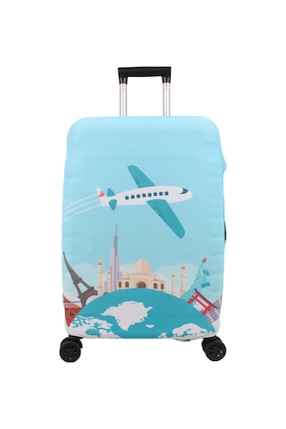 Bagacar Plane Büyük Orta Kabin Boy İçin 3 Lü Valiz Kılıfı Çok Renkli
