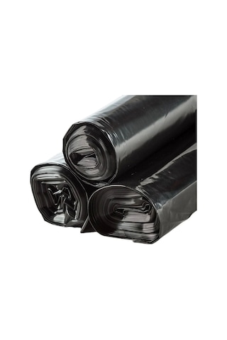 200 Adet Endüstriyel 120x150 Cm Hantal Boy Siyah Çöp Poşeti 20 Rulox10lu