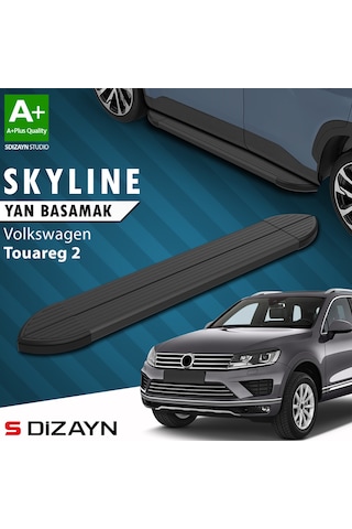 S-dizayn Vw Touareg 2 Skyline Siyah Yan Basamak 193 Cm 2010-2018 A+ Kalite