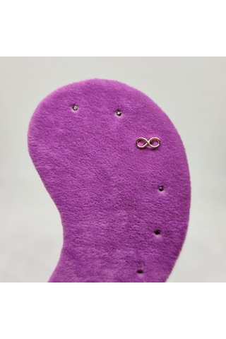 İthal Sonsuzluk Gümüş Tragus Pıercıng - Altın Kaplama Sarı Beyaz