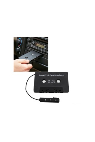 Araba Ses Bluetooth Kaset Alıcısı, Dc5v Bluetooth Kaset Adaptörü Bt5.1 Evrensel Kablosuz Kaset Bantı İle Aux Adaptörü, Kaset Çalar Olan Arabalar Ve Kamyonlar İçin