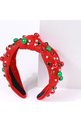 Noel Taçlı Kafa Bandı, Noel Süsleri, Kadınlar İçin Noel Saç Bantları Çok Renkli