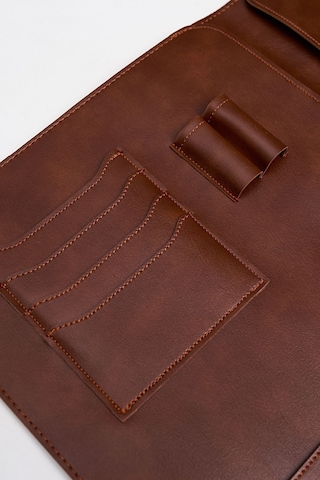 Necati Çanta Apple Uyumlu MacBook Air Pro 13-14 Inç Organizer Evrak & Laptop & Tablet Çantası - Taba Taba