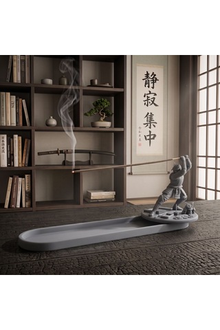 Samurai Spirit Çubuk Tütsülük gri TÜTSÜ HEDİYELİ