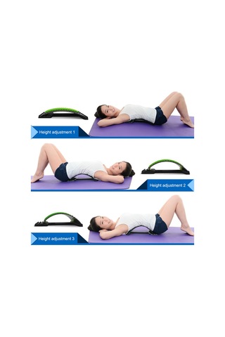 Kosona Evde Kullanıma Uygun Lomber Egzersiz Cihazı - Bel Ağrısı Alleviation, Dik Duruş Düzeltici Ve Masaj Fonksiyonu - 3 Seviye Ayarlanabilir Abs Malzeme Çok Renkli