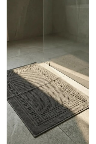 %100 Pamuk 2'li Antrasit Banyo Paspas Seti 2x50 70cm Diğer