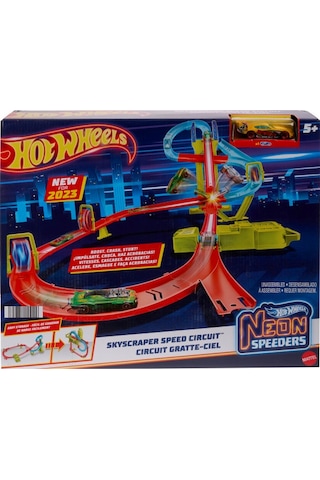 Hot Wheels Neon Yarışlar Çoklu Yarış Heyecanı Pist Seti HPC07