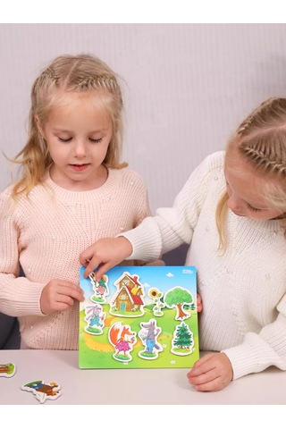 El Bascokids Eğitici Mıknatıslı Oyuncaklar + Hikaye Panosu Buzdolabına 176154312