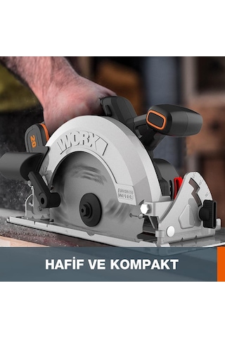 Worx WX520.9 20 V  Kömürsüz Profesyonel Şarjlı Daire Testere Akü Dahil Değildir