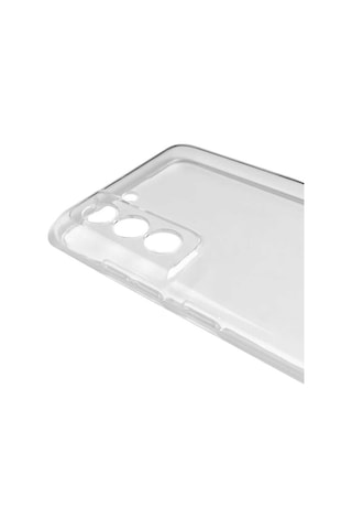 Samsung Galaxy Uyumlu S21 FE Kılıf Lüx Şeffaf Kamera Lens Korumalı Silikon Kılıf