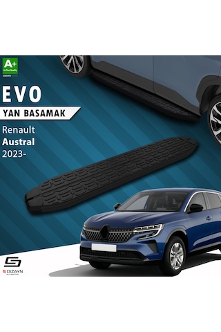 S-dizayn Renault Austral Evo Siyah Yan Basamak 183 Cm 2023 Üzeri
