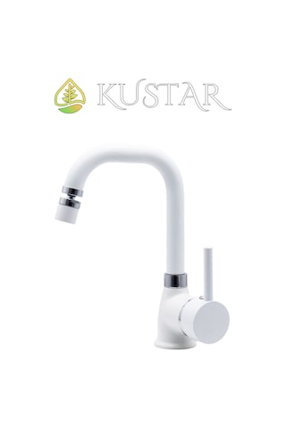 Kustar Varna Banyo Lavabo Bataryası Beyaz