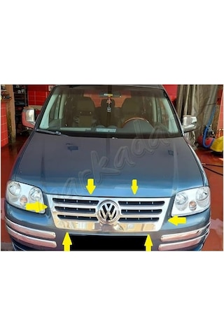 Woc Chrome Vw Caddy Krom Ön Panjur Formlu 2004-2010 Paslanmaz Çel