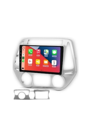 Aln Hyundai İ20 2013-2014 8gb Ram 128gb Hafıza 8 Çekirdek Carplay Android Multimedya 9"
