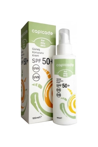 Capicade Akneli ve Yağlı Cilt Güneş Kremi SPF50+ 100 ML