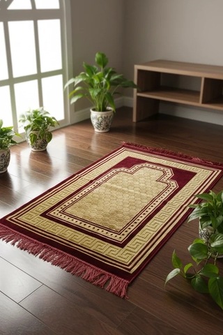 10 Adet Kadife Seccade Bordo 70cmx110cm 400gr Hac Ve Umre Çok Renkli