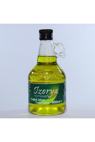 İzorya Natürel Sızma Mut Zeytinyağı Galon Cam Şişe 500 ML