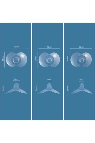 2 Adet Silikon Emzirme Meme Koruyucuları Besleme Anne Meme Çok Renkli