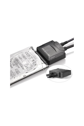 Usb 2.5 İnç-3.5 İnç Sata Harddisk Bağlantı Kablosu