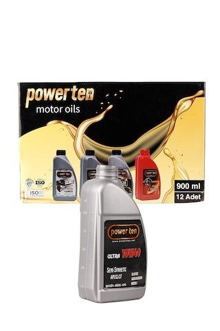 Power Ten 10w40 Motor Yağı 1 Litre 12 Adet Sentetik