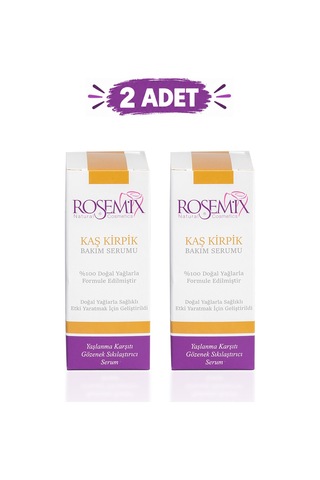 Rosemix - 791 - - Kaşkirpik Bakım Yağı 30 Ml Doğal Natural Yağ - 2 Adetlik - Shophnrl - Set Ürün