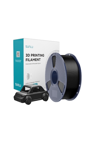 Sunlu Siyah Petg Filament - 1.75mm - 1 Kg