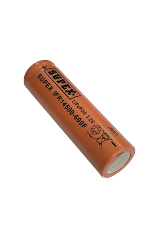 Supex Ifr14500-600f 3.2v 600mah Lifepo4 Düz Kafa Başsız Pil Supex Ifr14500-600f 3.2v 600mah Lifepo4 Düz Kafa Başsız Pil